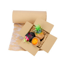 Supplier 38cm*100M 	Ecofriendly High Strength Kraft Protective Packaging Honeycomb Cushioning Protective Wrap